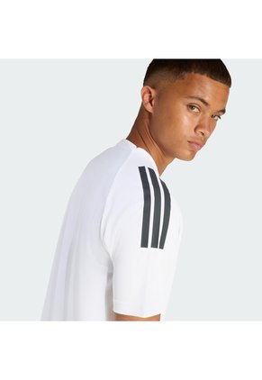 Camiseta Blanca Adidas 3 Rayas Climacool Hombre