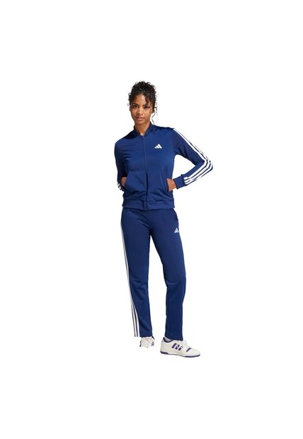 Conjunto Azul Adidas Essentials 3 Rayas Mujer
