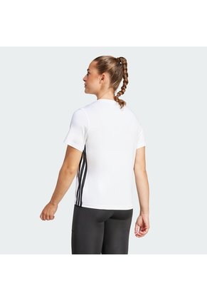 Camiseta Entrenamiento Gris Adidas Train Essentials 3 Tiras Mujer