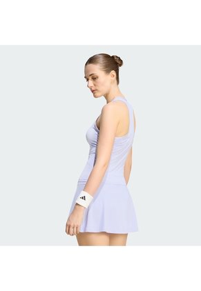 Camiseta Tenis Morada Adidas Sin Mangas Club Climacool Midi Mujer