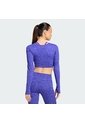 Camiseta Entrenamiento Morada Adidas Primelift Workout Snake Twist Doble Faz Mujer de adidas Performance