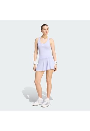 Camiseta Tenis Morada Adidas Sin Mangas Club Climacool Midi Mujer