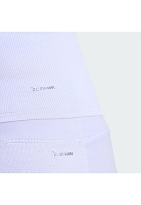 Camiseta Tenis Morada Adidas Sin Mangas Club Climacool Midi Mujer
