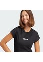 Camiseta Negra Adidas Essentials Linear Mujer de adidas Performance