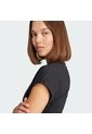 Camiseta Negra Adidas Essentials Linear Mujer de adidas Performance