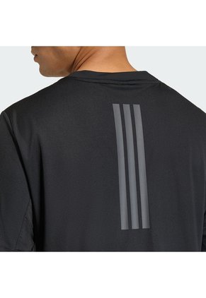 Camiseta Entrenamiento Negra Adidas D4T Primelift 3 Stripes Hombre