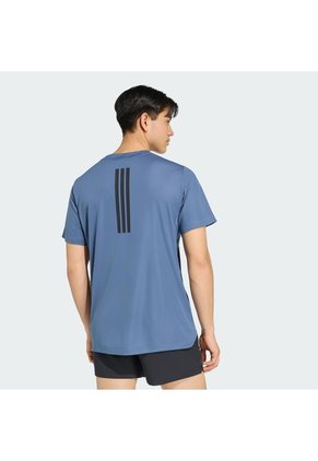 Camiseta Entrenamiento Azul Adidas D4T Primelift 3 Stripes Hombre