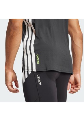 Camiseta Running Negra Adidas Adizero Running Hombre