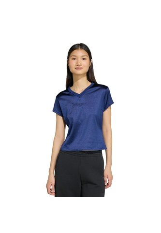 Camiseta Entrenamiento Azul Adidas Seasonal Essentials Satén Mujer adidas Performance