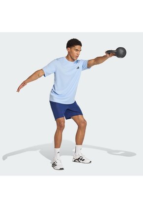 Camiseta Entrenamiento Azul Adidas Workout Essentials Base Hombre