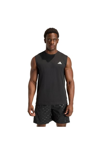 Camiseta Entrenamiento Negra Adidas Sin Mangas Workout Essentials Feelready Hombre