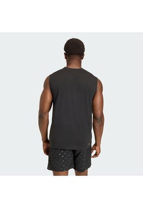 Camiseta Entrenamiento Negra Adidas Sin Mangas Workout Essentials Feelready Hombre