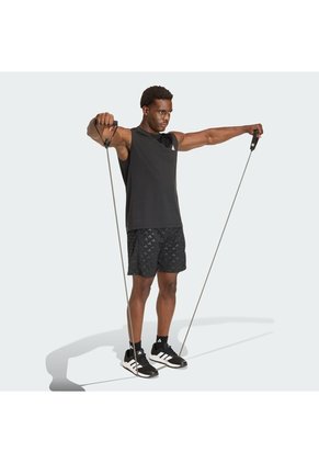 Camiseta Entrenamiento Negra Adidas Sin Mangas Workout Essentials Feelready Hombre