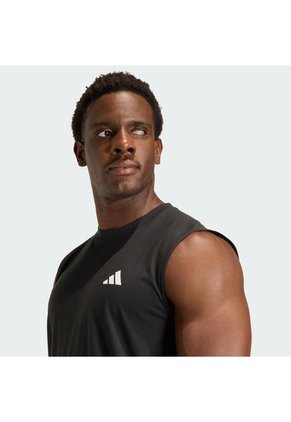 Camiseta Entrenamiento Negra Adidas Sin Mangas Workout Essentials Feelready Hombre