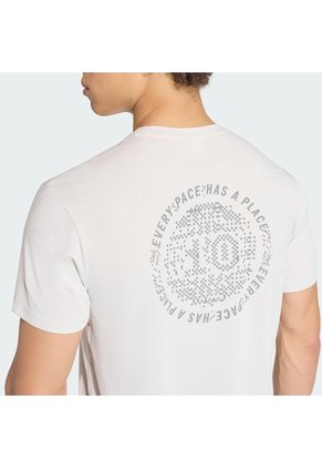 Camiseta Running Gris Adidas Runners Adi365 Hombre