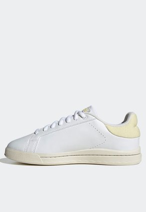 Tenis Lifestyle Blanco-Beige-Amarillo adidas Performance Court Silk
