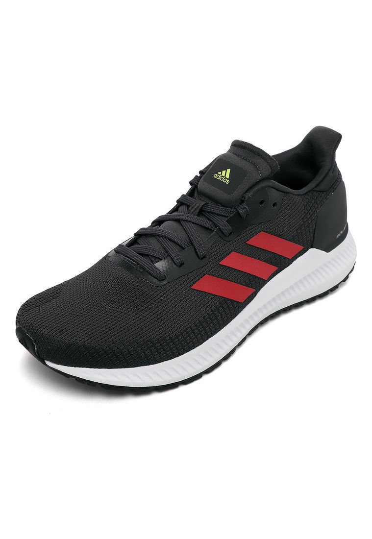 Tenis Running Gris-Negro-Rojo adidas Performance Solar Blaze M - Compra Ahora | Dafiti Colombia