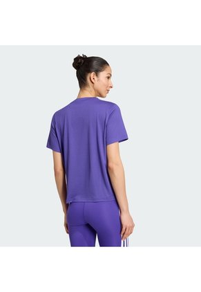 Camiseta Entrenamiento Morada Adidas Train Essentials 3 Tiras Mujer