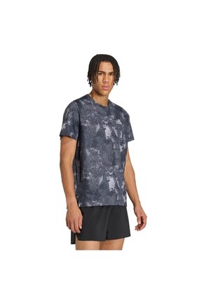Camiseta Running Morada Adidas Adi365 Iconic Animal Print Hombre