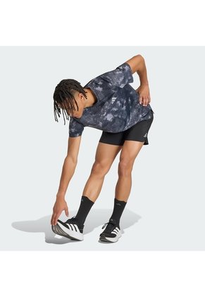 Camiseta Running Morada Adidas Adi365 Iconic Animal Print Hombre