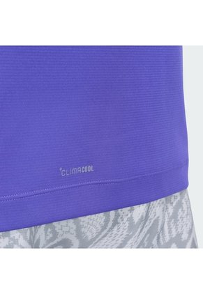 Camiseta Entrenamiento Morada Adidas D4T Primelift 3 Stripes Hombre