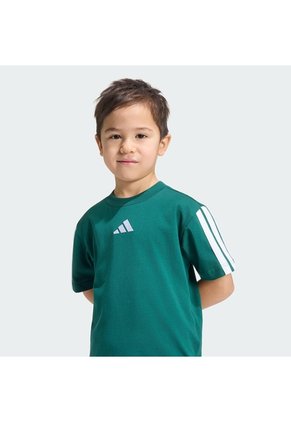 Camiseta Verde Adidas Essentials Niños