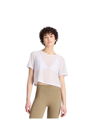 Camiseta Entrenamiento Morada Adidas Primelift Essentials Workout Malla Mujer adidas Performance