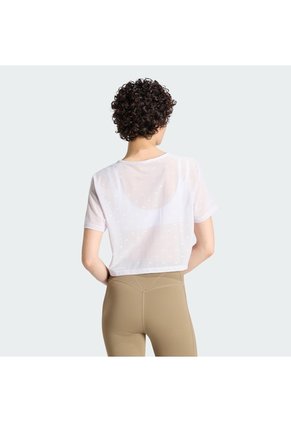 Camiseta Entrenamiento Morada Adidas Primelift Essentials Workout Malla Mujer