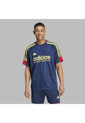 Camiseta Adidas Hombre M Tiro Ntpk Tee - Azul-Amarillo