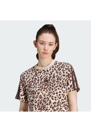 Camiseta Multicolor Adidas Seasonal Essentials Animal Print Mujer