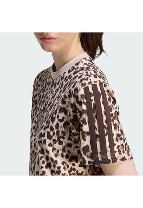 Camiseta Multicolor Adidas Seasonal Essentials Animal Print Mujer