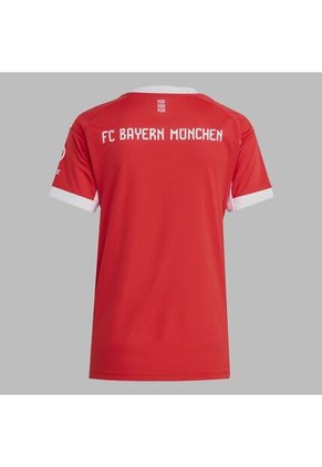 Camiseta Adidas Mujer Local FC Bayern 25/26 - Rojo - Blanco