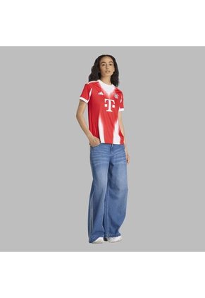 Camiseta Adidas Mujer Local FC Bayern 25/26 - Rojo - Blanco