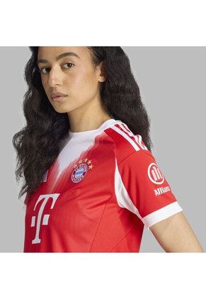 Camiseta Adidas Mujer Local FC Bayern 25/26 - Rojo - Blanco