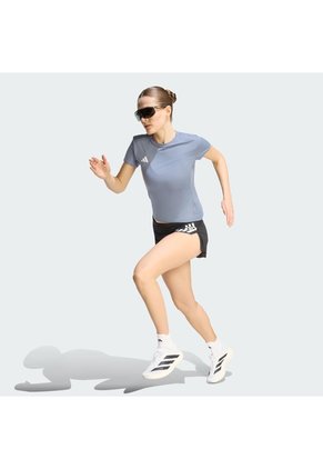 Camiseta Running Negra Adidas Adizero Essentials Mujer
