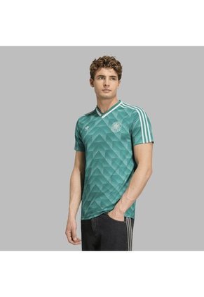 Camiseta Adidas Hombre Alemania Visitante 1990 - Verde