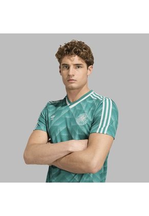 Camiseta Adidas Hombre Alemania Visitante 1990 - Verde