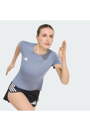 Camiseta Running Negra Adidas Adizero Essentials Mujer