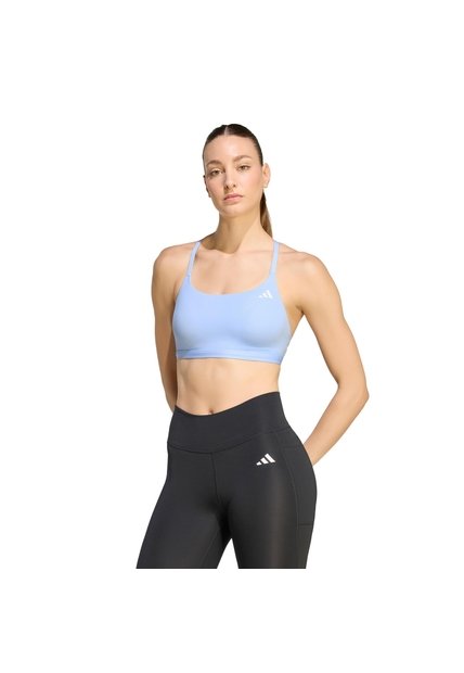 Top Entrenamiento Azul Adidas Optime Essentials Workout Mujer