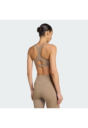 Top Entrenamiento Beige Adidas Optime Essentials Workout Mujer