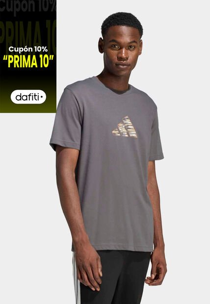 Camiseta adidas Sportswear Graphic Camo Explorer Gris