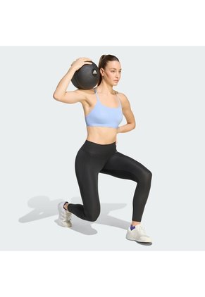 Top Entrenamiento Azul Adidas Optime Essentials Workout Mujer