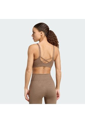 Top Entrenamiento Beige Adidas Graphic All Me Essentials Mujer