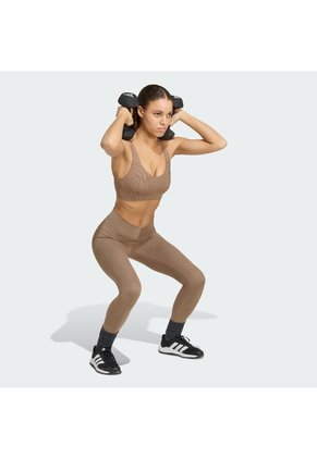 Top Entrenamiento Beige Adidas Graphic All Me Essentials Mujer
