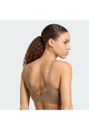 Top Entrenamiento Beige Adidas Graphic All Me Essentials Mujer
