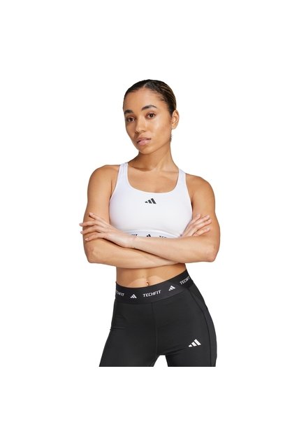 Top Entrenamiento Blanco Adidas Techfit Mujer