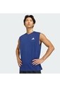 Camiseta Entrenamiento Azul Adidas Sin Mangas Workout Essentials Feelready Hombre de adidas Performance