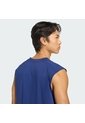 Camiseta Entrenamiento Azul Adidas Sin Mangas Workout Essentials Feelready Hombre de adidas Performance