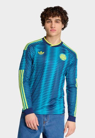 Camiseta Selección Colombia Manga Larga adidas Originals Visitante 26 Azul adidas Performance