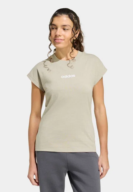 Camiseta adidas Sportswear Essentials Linear Beige